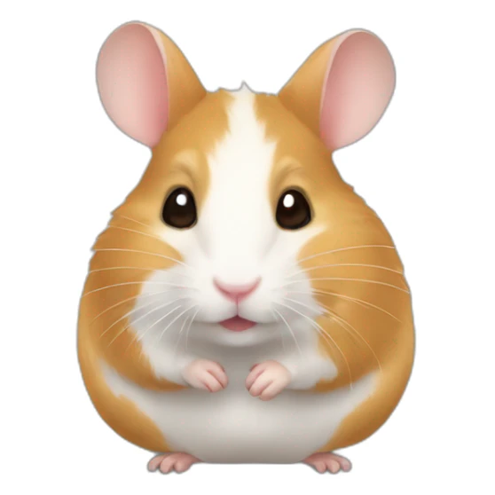 Hamster qui est sur un lapin sticker
