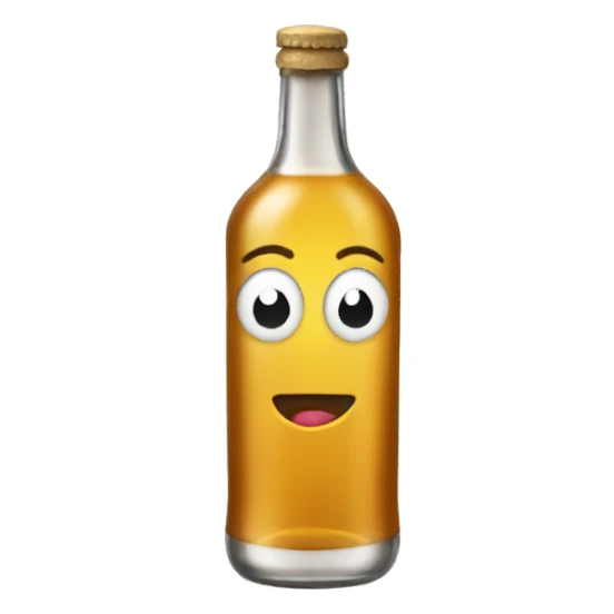 Bottle of alcool  sticker