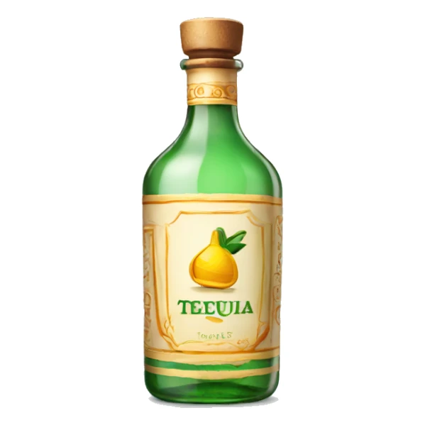 A bottle of tequila sticker