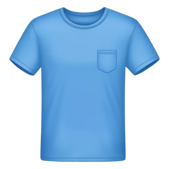 A blue T shirt sticker