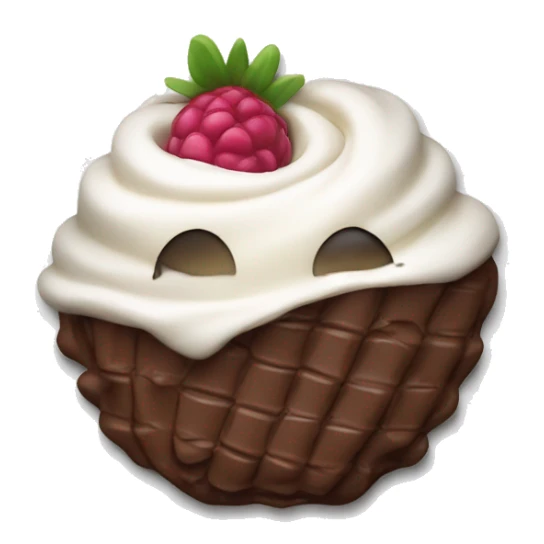 rasperry covered in white and milk chocolate  sticker