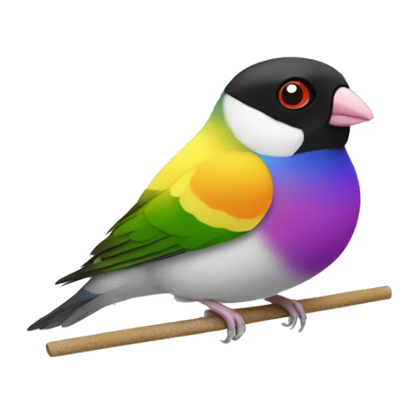 gouldian finch sticker