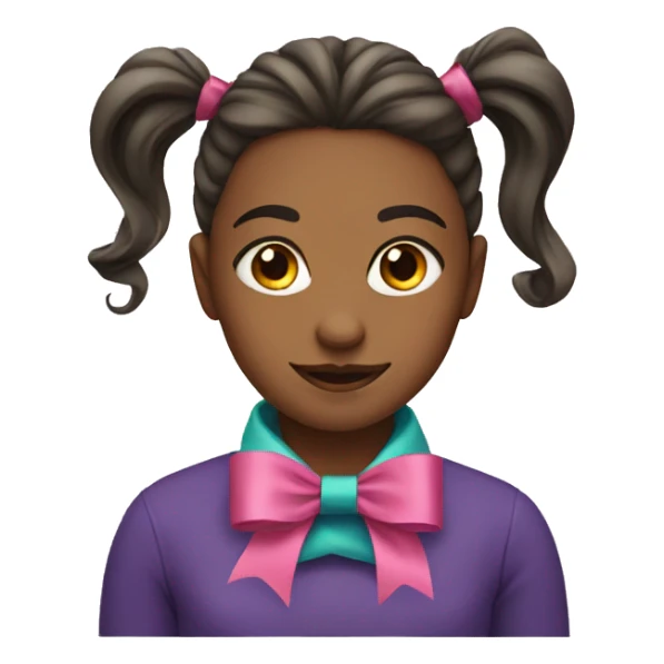 Girl with ribbon  sticker