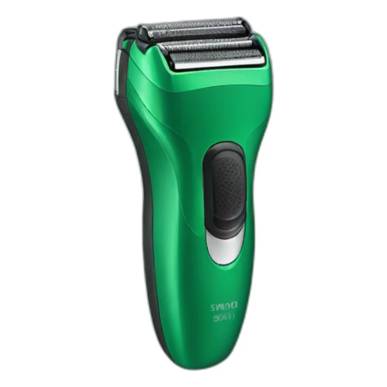 hair shaver green sticker