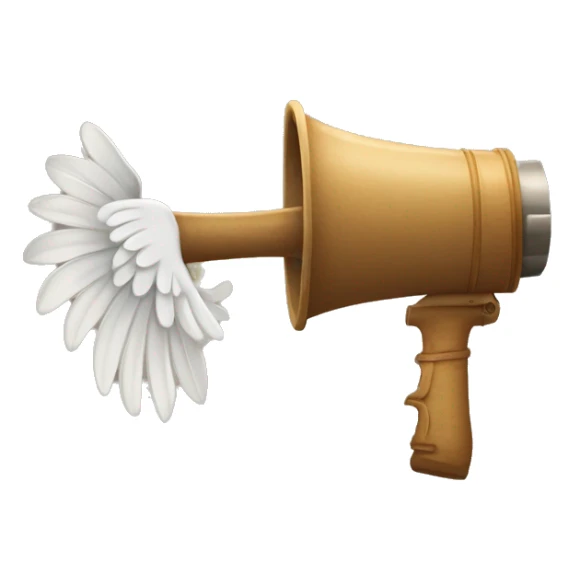 agaporni con una trompeta sticker