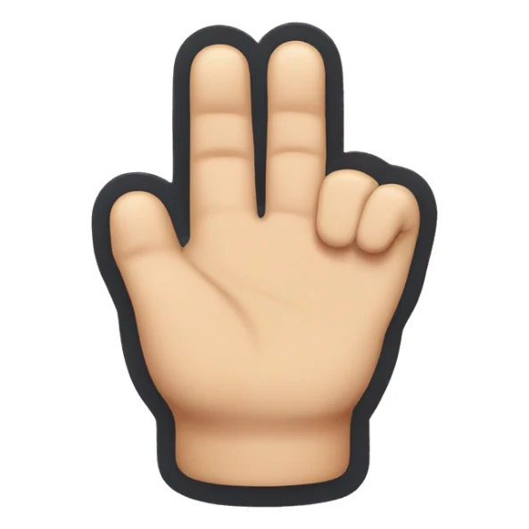 index finger clicking top view  sticker