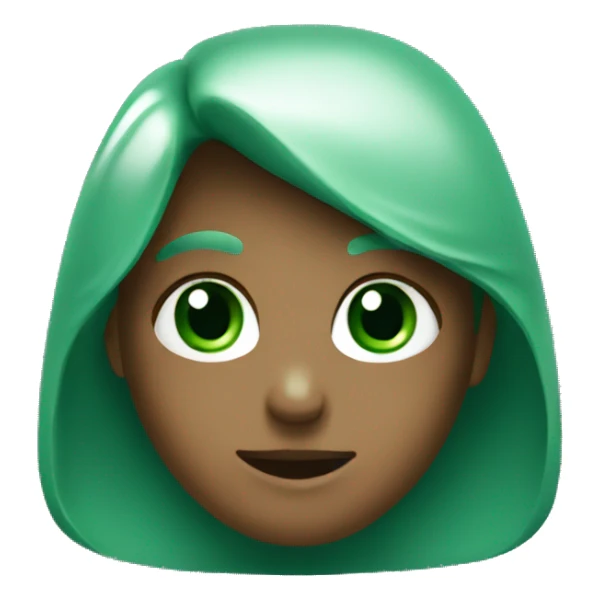 Dark green heart sticker