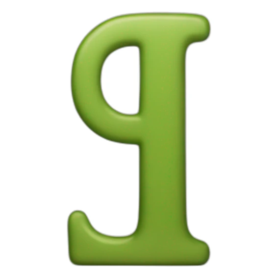 english letter I sticker