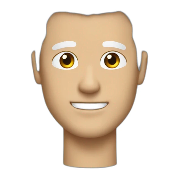 guy tall white spiky hair navy-blinfolded sticker