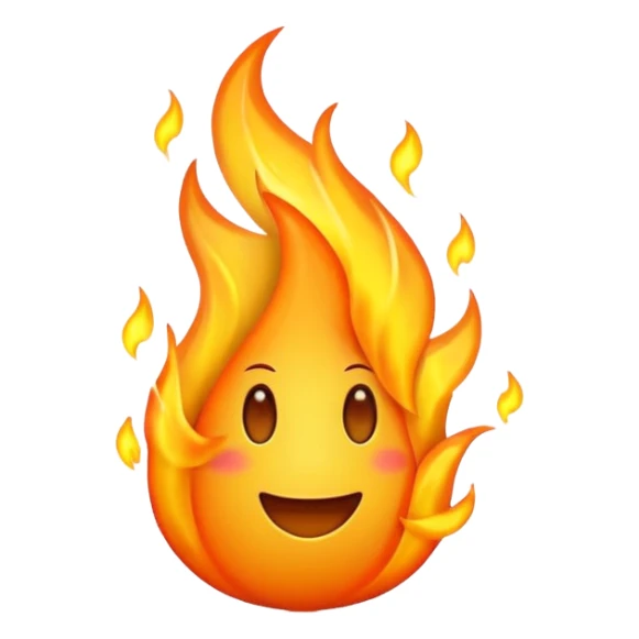 Mailti flame emoji  sticker
