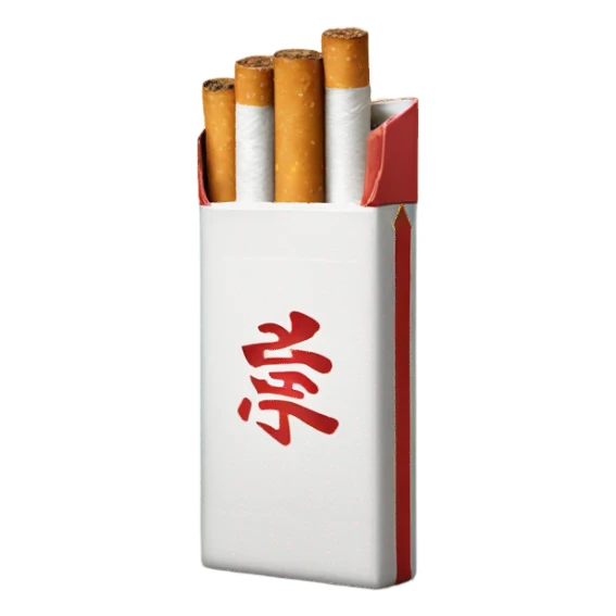 chinese pack of cigarettes sticker