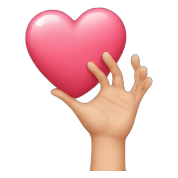 Coeur avec les mains sticker