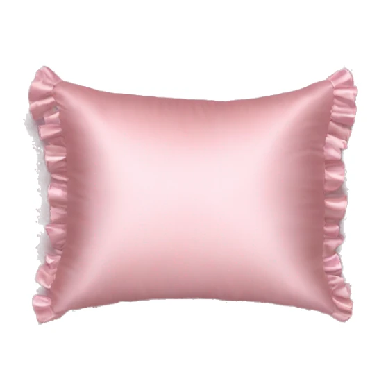 Light pink Frilly satin pillow  sticker