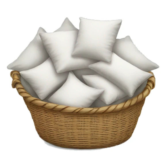 Basket of pillows sticker