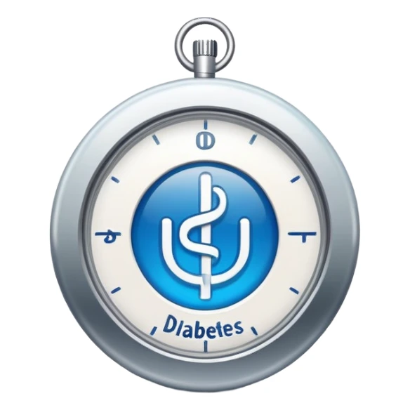 logo for a website about Type 1 diabetes and aging sticker