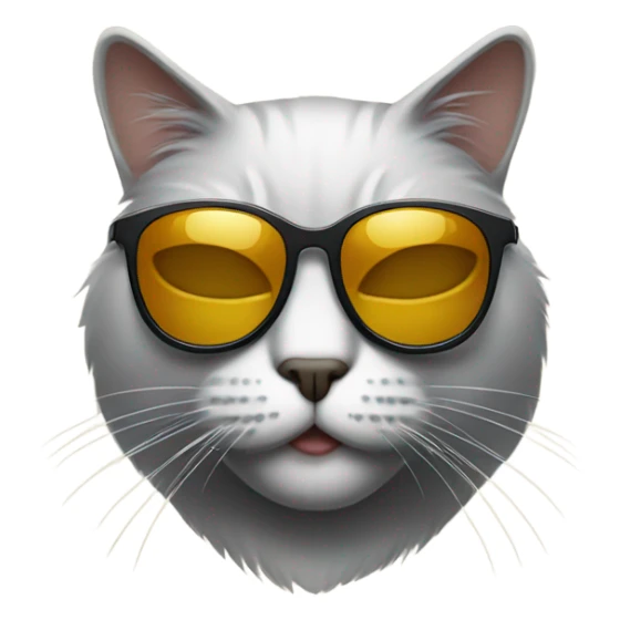 Cat with sunglasses sticker