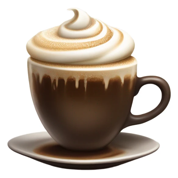 raf coffee with cream and sugar sticker