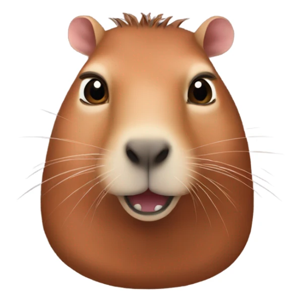 Pomegranate capybara sticker