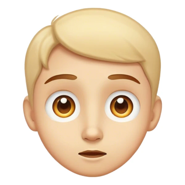 create a face that expresses wonder and curiosity sticker