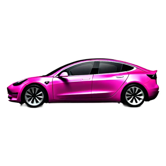 pink intensive color tesla morel 3 sticker