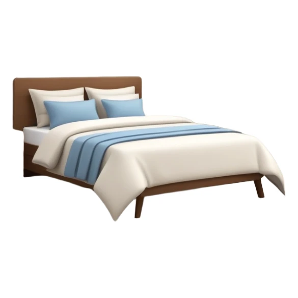 clean and tidy bedroom, everything in place, simple and inviting sticker