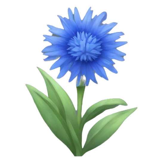 Cornflower in discord emoji style sticker