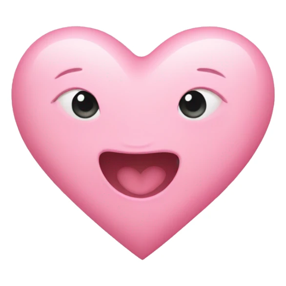 Baby pink heart sticker