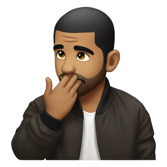 drake blowing a kiss sticker