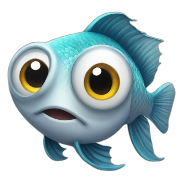 Fish with great eyes sticker