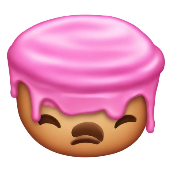 Pink Christmas food sticker