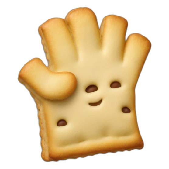 poptarts formed into shape of a hand sticker