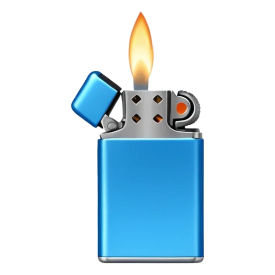 miniature lighter with bright color sticker