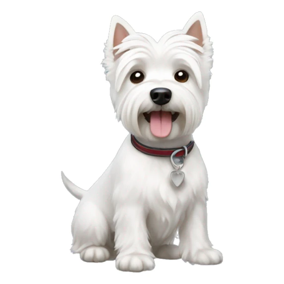 a westie dog sticker