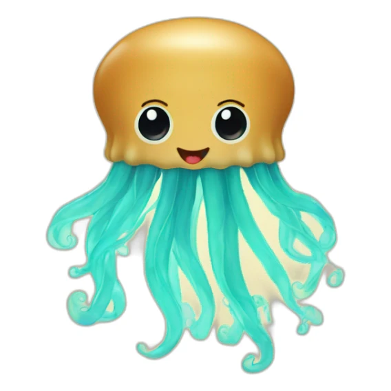 Peanut butter baby jellyfish cute poster sticker