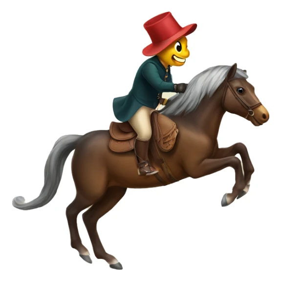 Salamander ridding a horse sticker