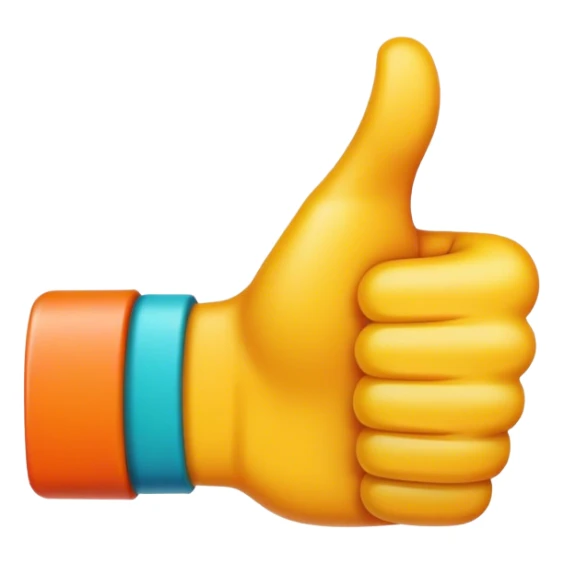 Thumbs up sticker