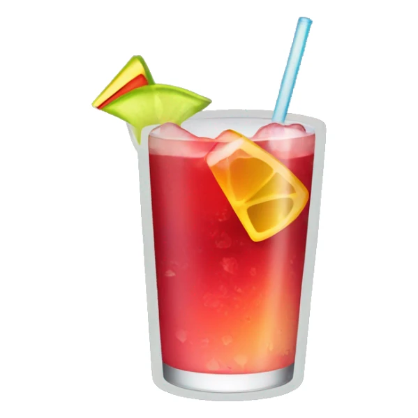 Cocktail with redbull can in it  sticker