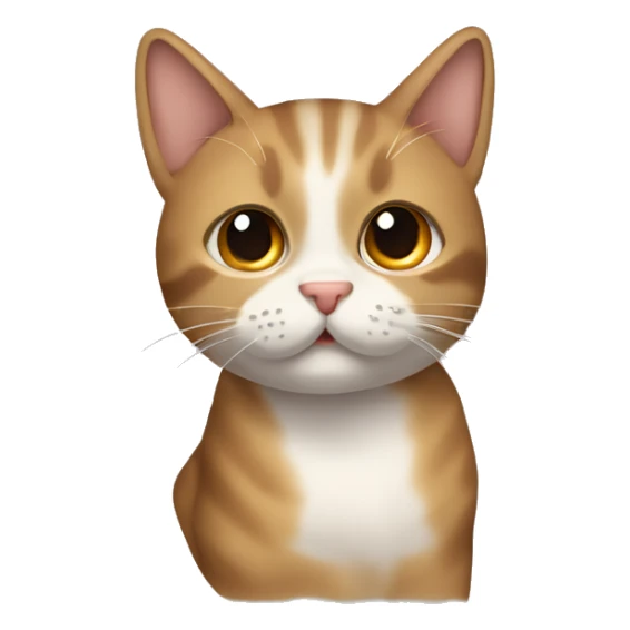 Gato às riscas castanho  sticker