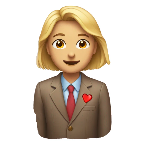 The heart that says “катена" sticker