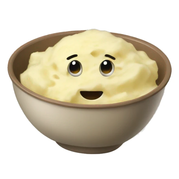 Mashed potatoes in bowl sticker