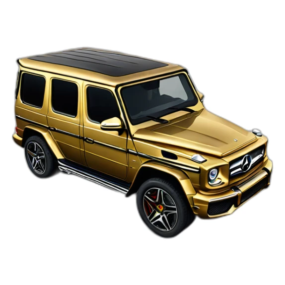 gold mercedes g63 sticker