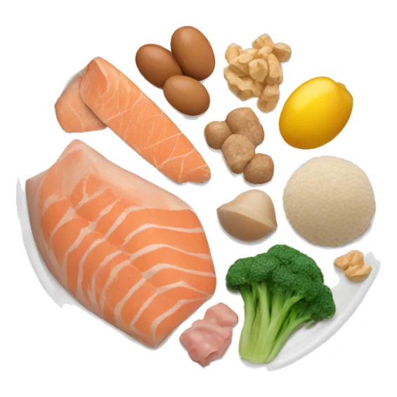 A proper diet full of protein  sticker