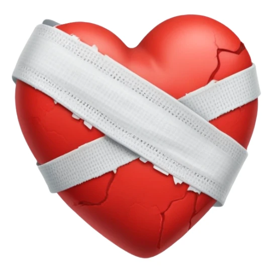 Heart with bandage for 'Sorry' song sticker
