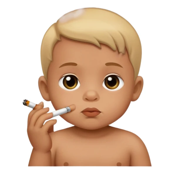 Baby boy smoking  sticker