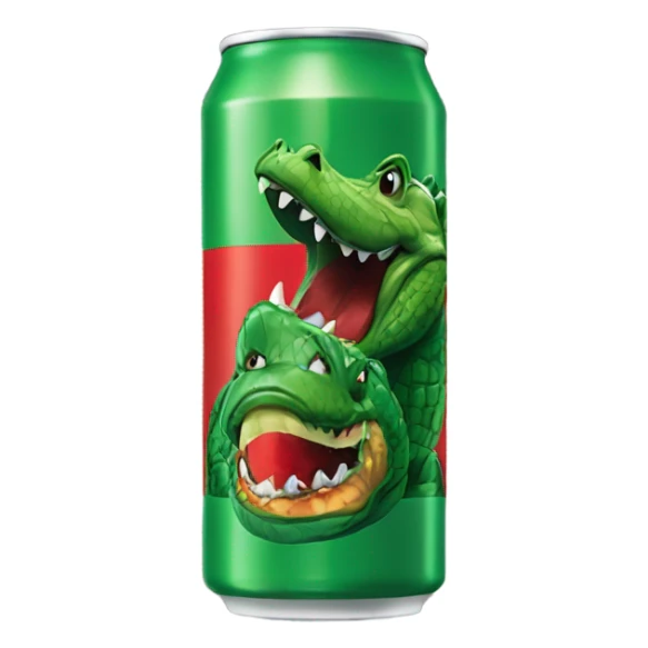 Apple Alligator Energy Drink can sticker