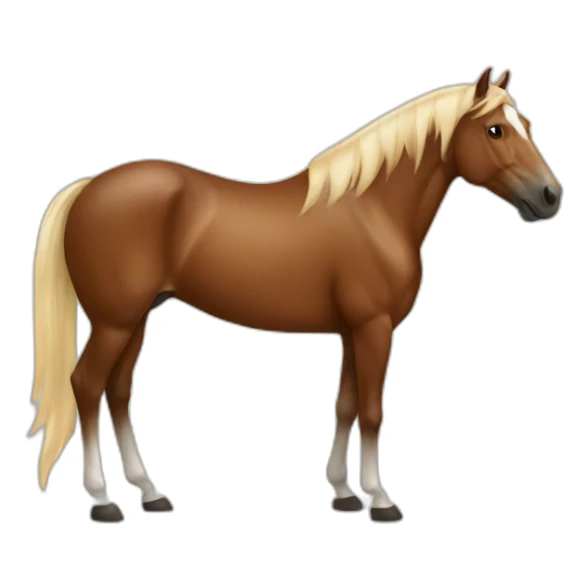 horse with coffee sticker