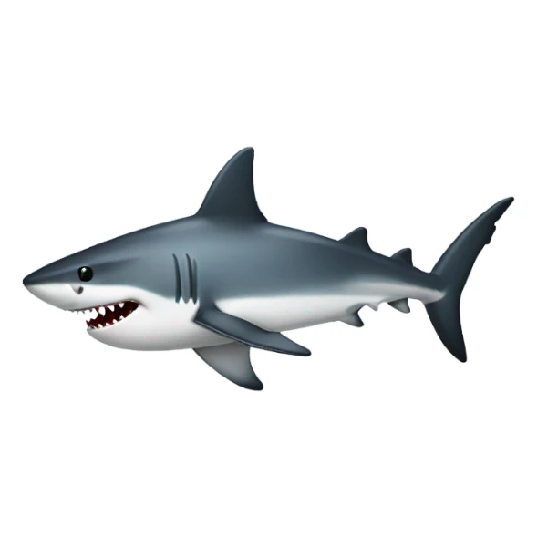 Shark with a top hat sticker