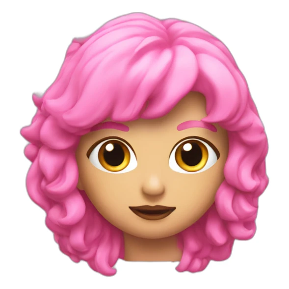 Yippie signature pink 3d sticker