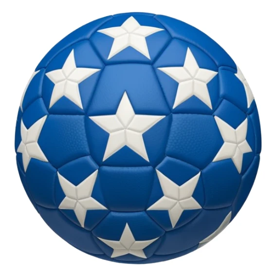 champions league blue stars ball sticker