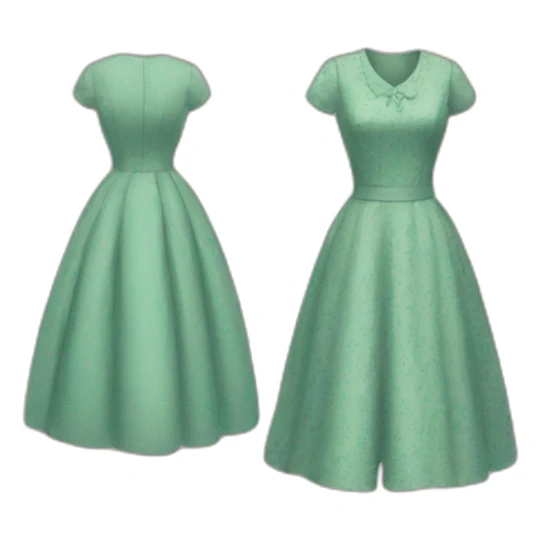 vintage dress sticker